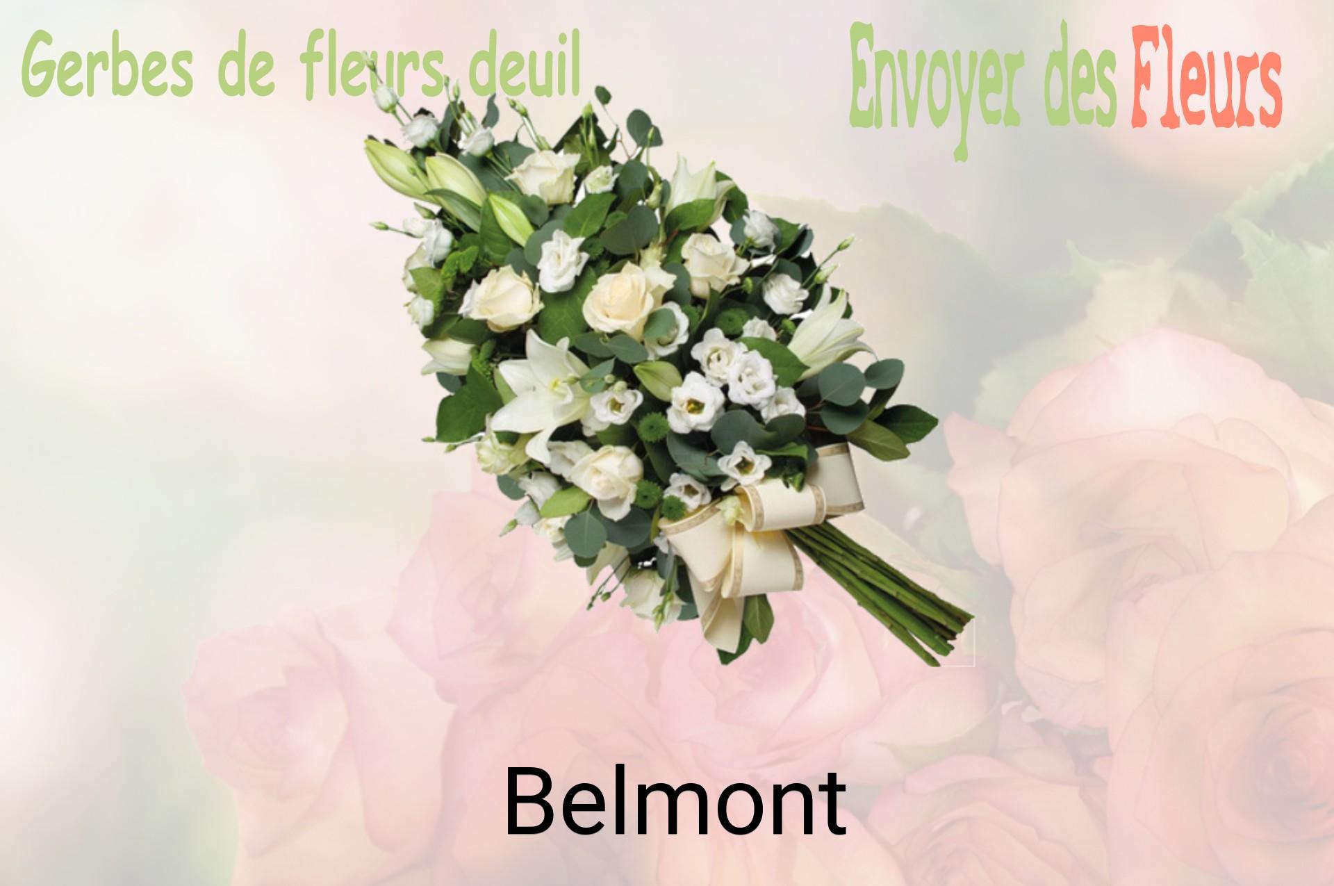 Gerbe de fleurs de deuil livrée à Belmont